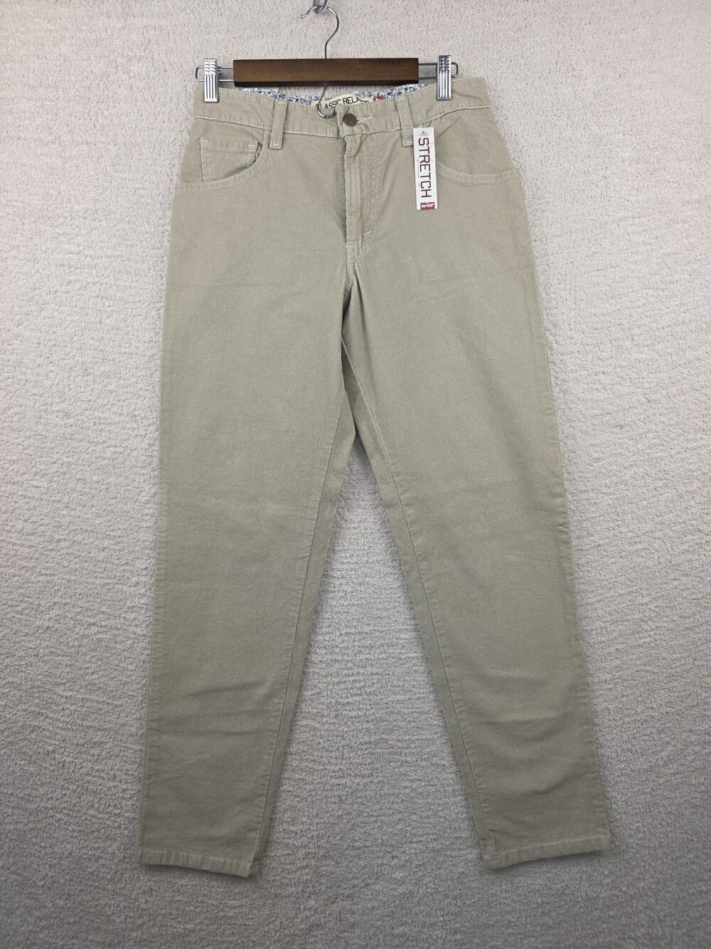 Levi's 550 Misses Classic Stretch Relaxed Tapered Leg Khaki Pants Size 6M